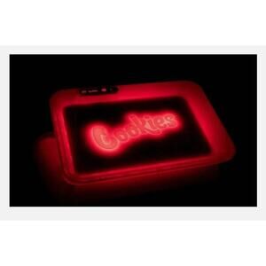 Cookies Rolling Glow Tray Huntz Red LED Rechargeable  11x8 inches